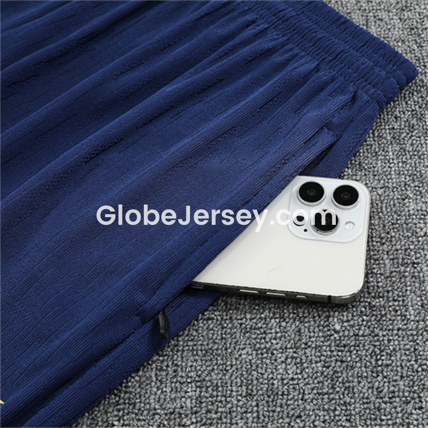 GlobeJersey-Barcelona 25-26 Kid Long Sleeves Training Set - Royal Blue Top & Royal Blue Pants