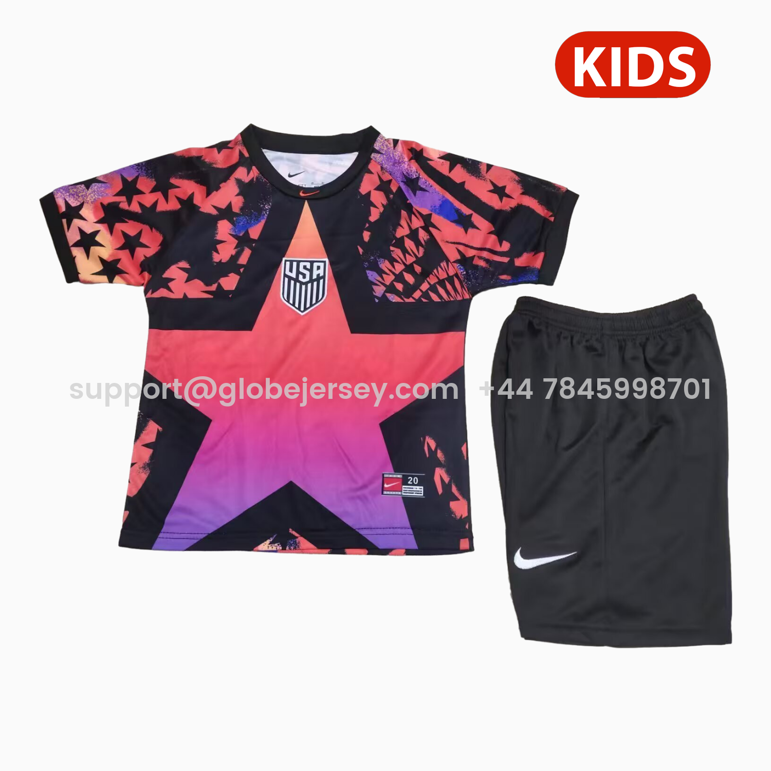 GlobeJersey-United States USA 2026 Hollywood Goalkeeper Special Kids Kit