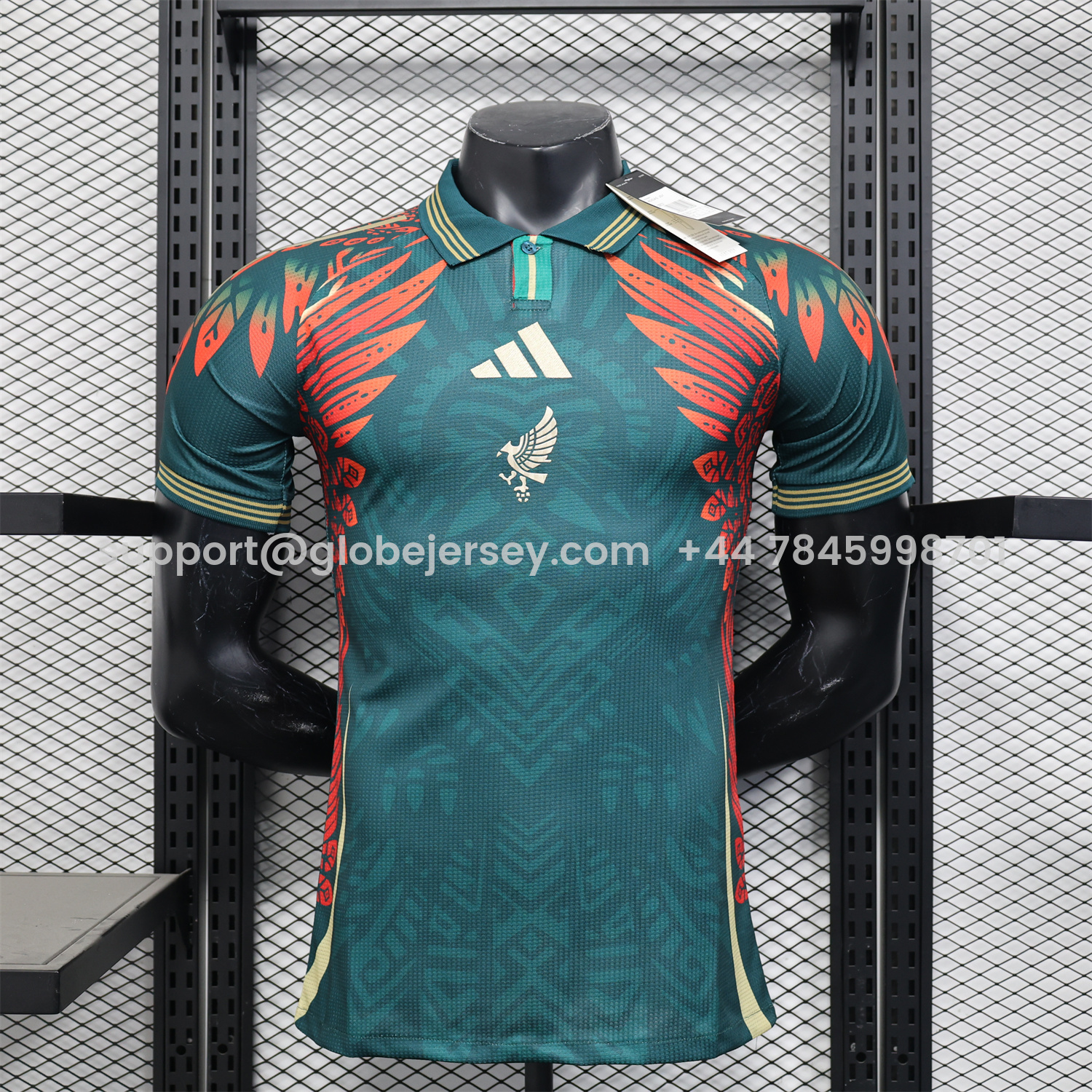 GlobeJersey-Mexico 2025 Red Eagle Special Edition Green Jersey - Player Version
