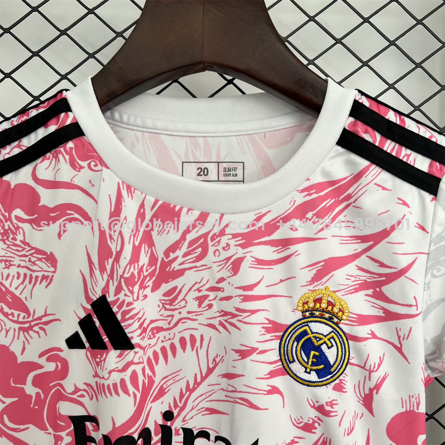 GlobeJersey-Real Madrid 25-26 Dragon Pink And Black Special Kids Kit