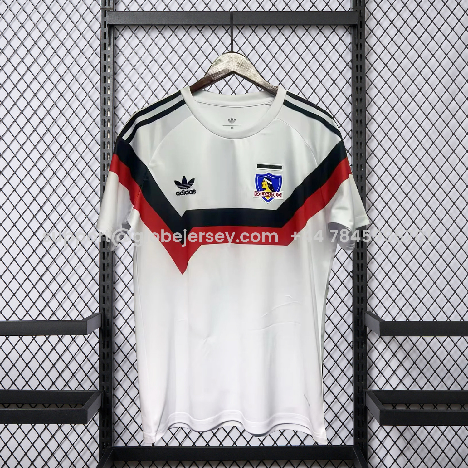 GlobeJersey-Colo Colo 25-26 Retro Style White Jersey - Fans Version