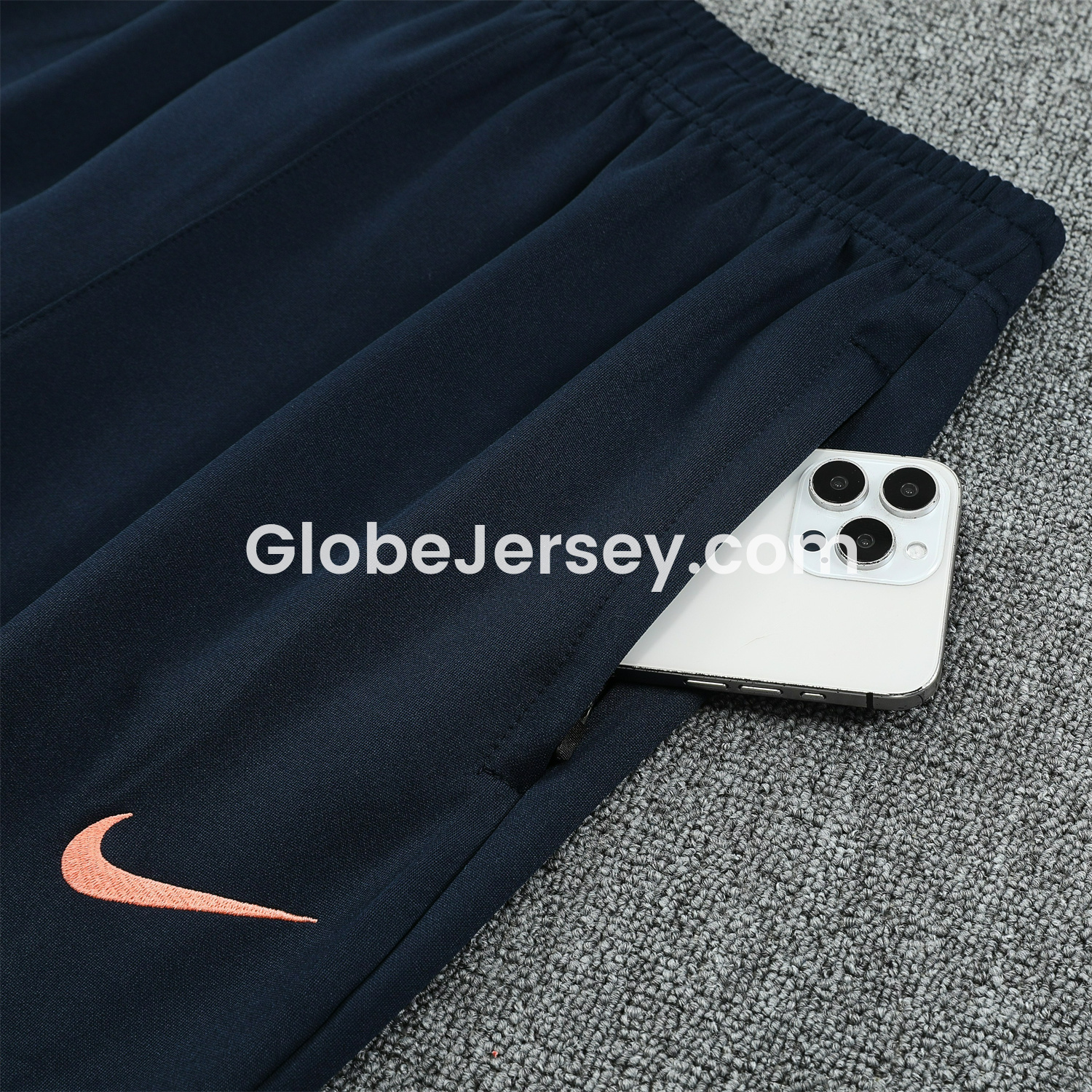 GlobeJersey-Barcelona 25-26 Jacket Training Tracksuit - Black Orange Jackets & Black Pants