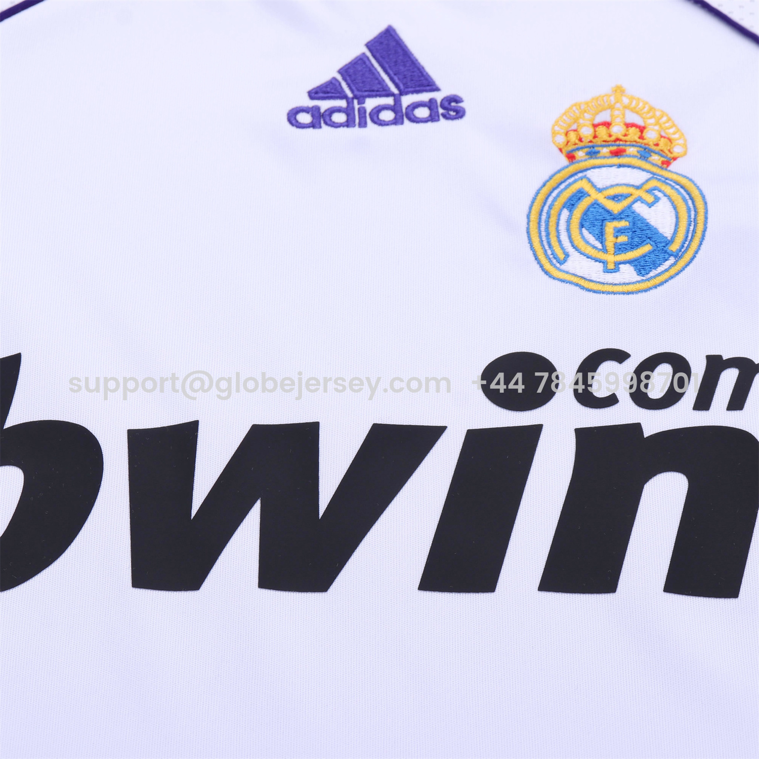 GlobeJersey-Retro Real Madrid 2007-08 Home Kids Kit