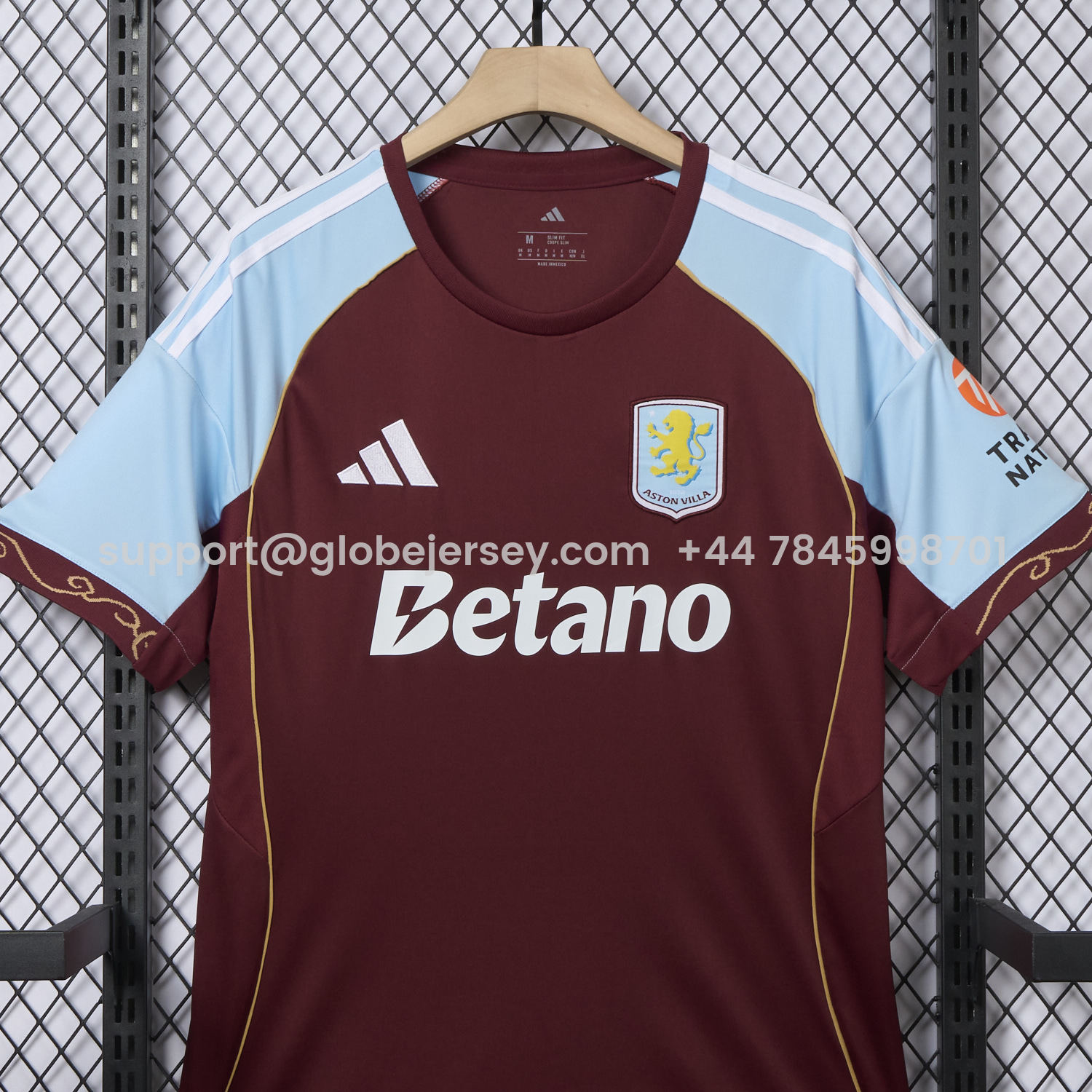 GlobeJersey-Aston Villa 25-26 Home Jersey - Fans Version