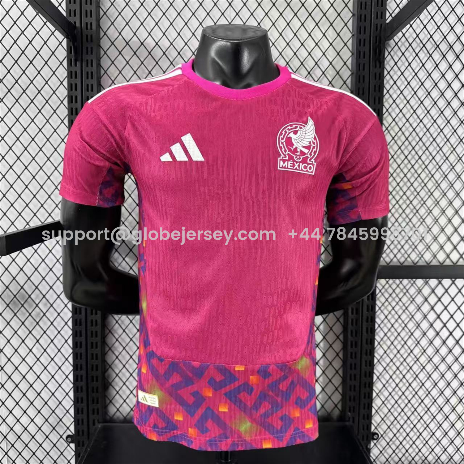 GlobeJersey-Mexico 2026 Pink Goalkeeper Jersey - Player Version
