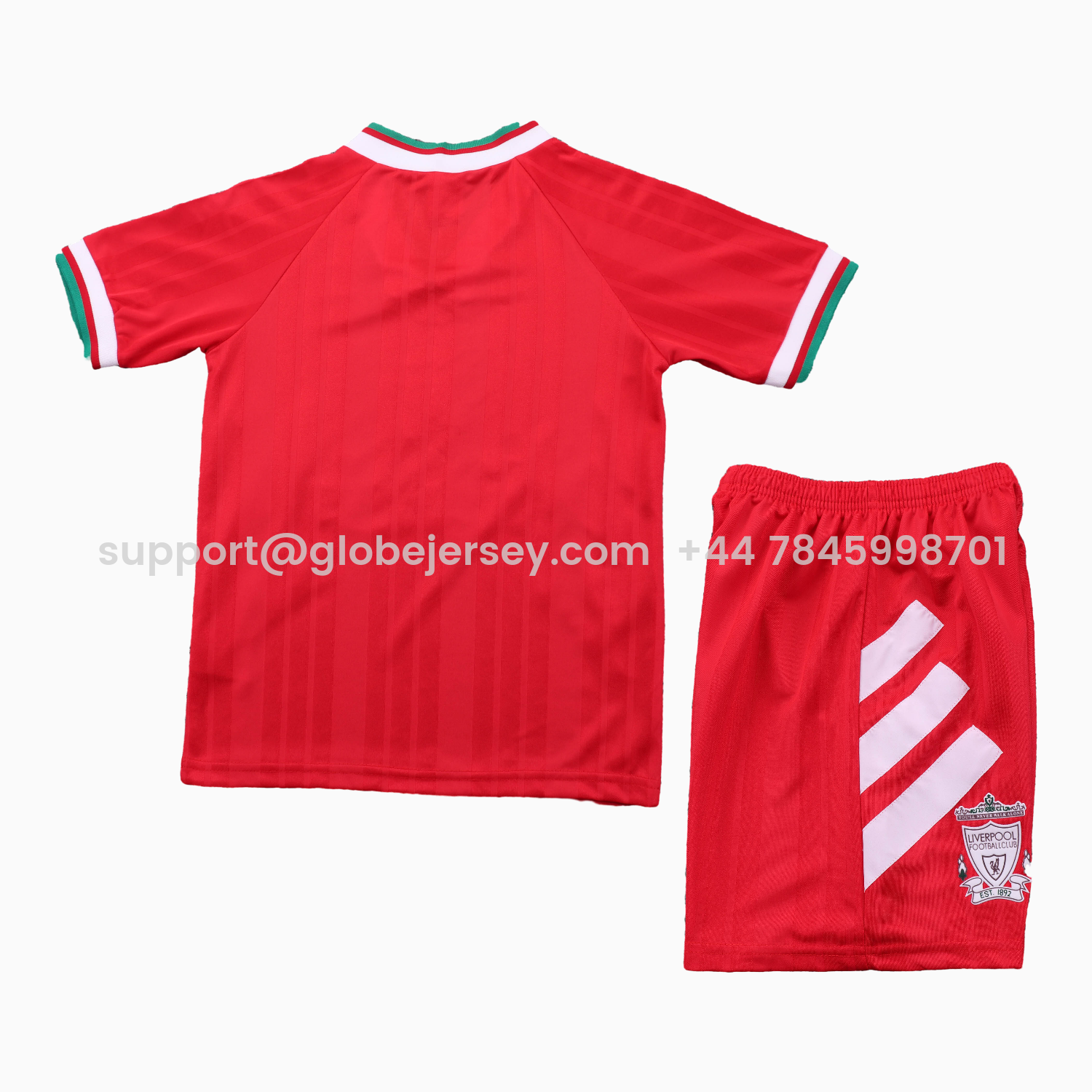 GlobeJersey-Retro Liver.pool 1993-95 Home Kids Kit