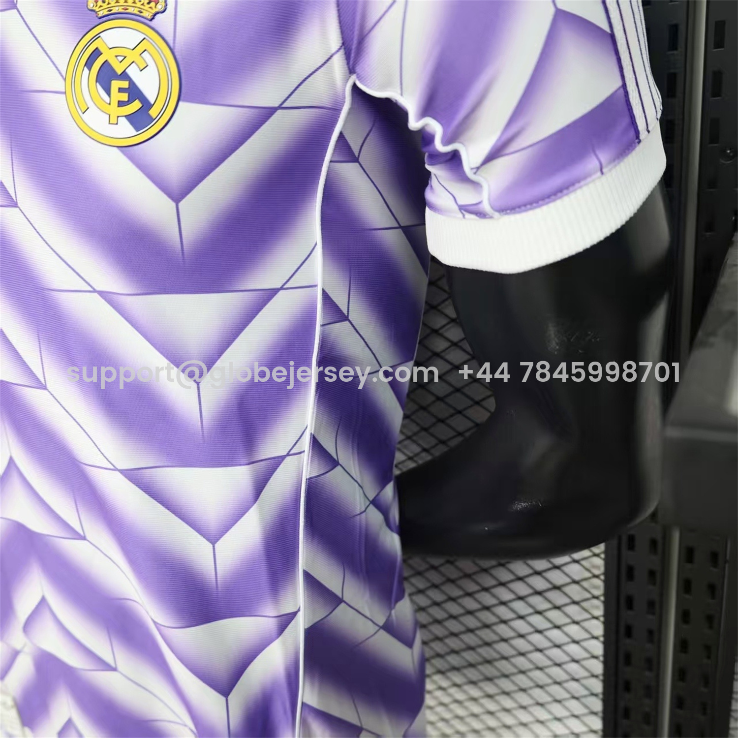 GlobeJersey-Real Madrid 25-26 Refracted Purple Light White Special Jersey - Player Version