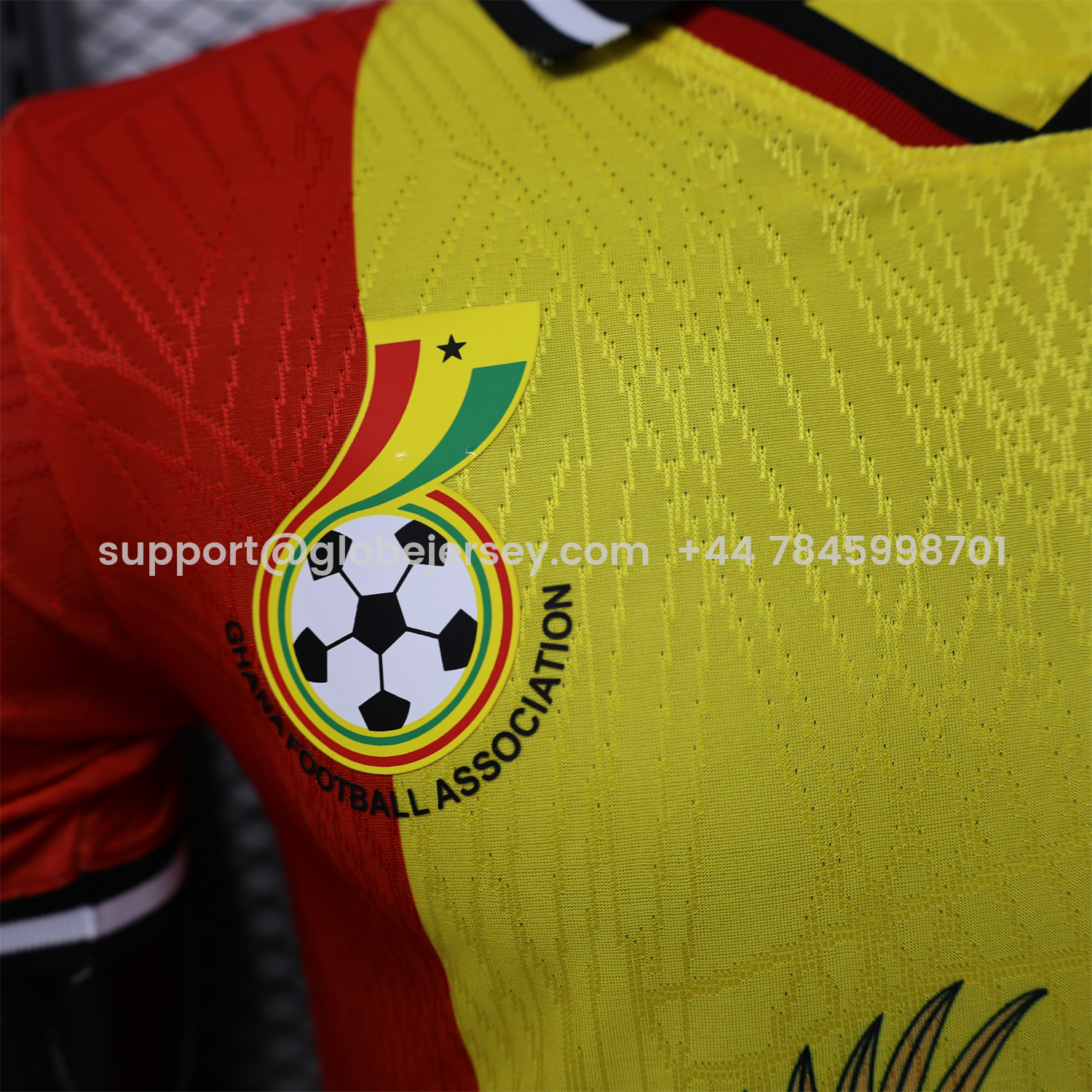 GlobeJersey-Ghana 2026 Ghana Coat Of Arms Special Jersey - Player Version