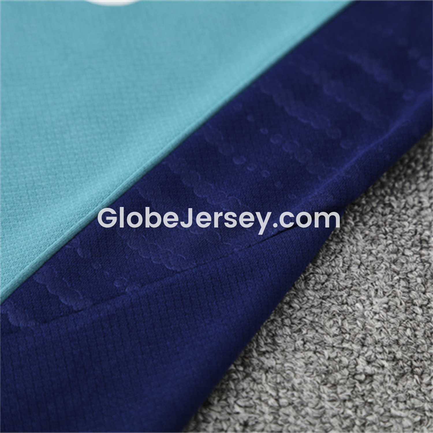 GlobeJersey-Arsenal 25-26 Kids Short-Sleeve Training Set - Green Top and Deep Blue Shorts