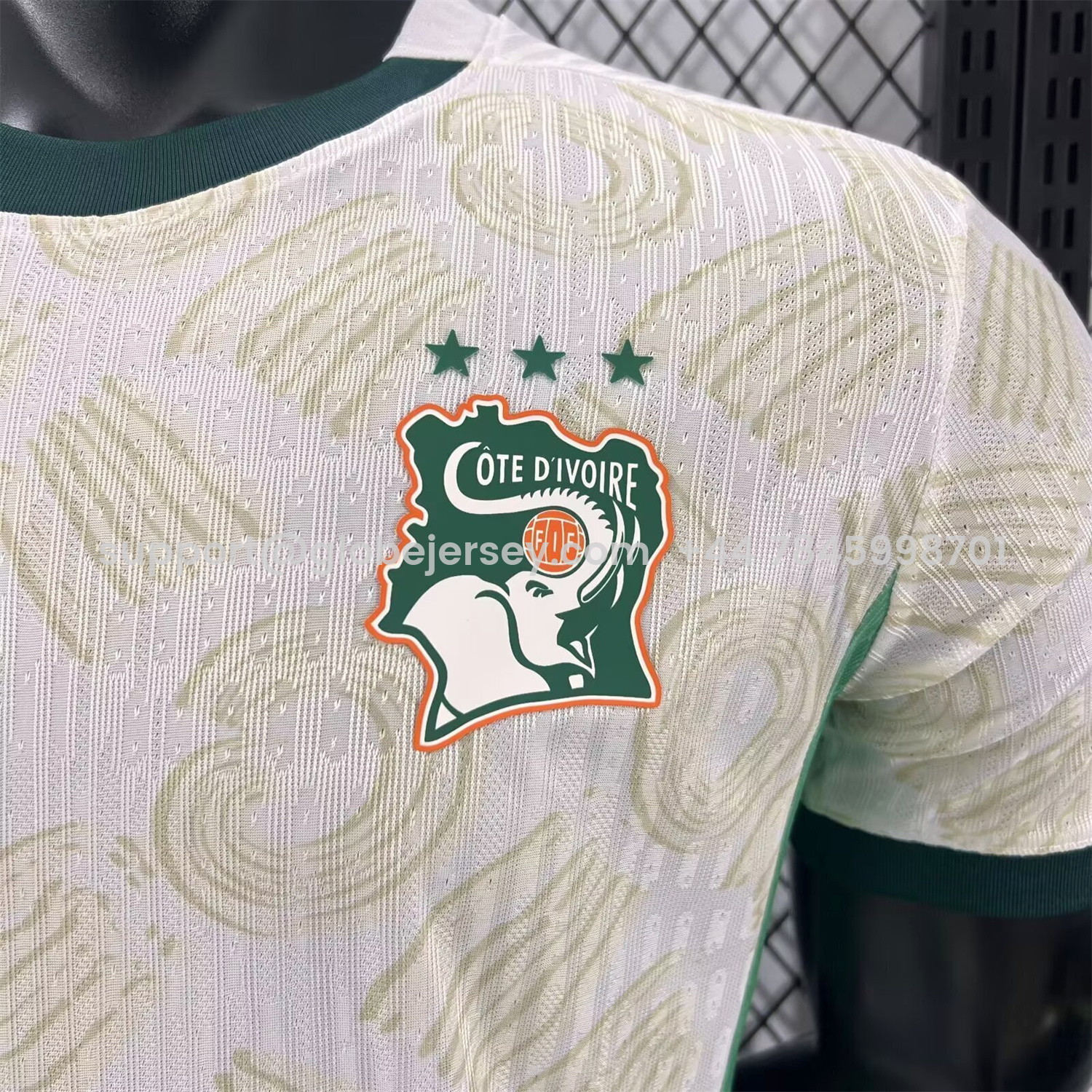 GlobeJersey-Ivory Coast 2026 Away White Jersey - Player Version