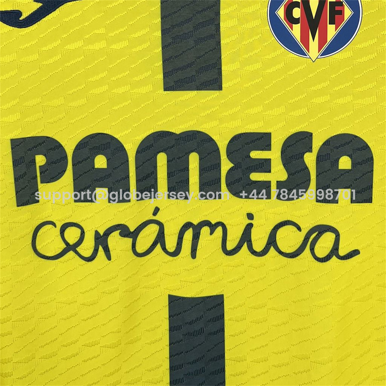 GlobeJersey-Villarreal 25-26 Home Jersey - Fans Version