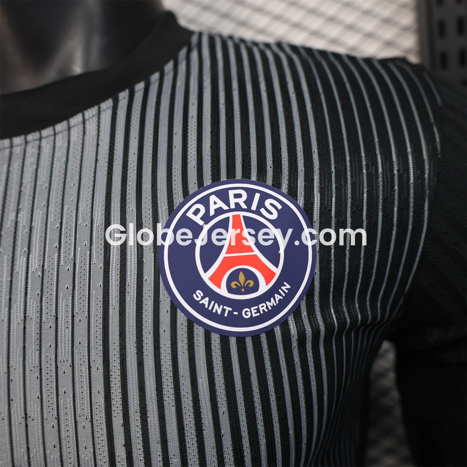 GlobeJersey-Paris Saint-Germain PSG 25-26 Black GK Goalkeeper Unsponsored Jersey - Player Version