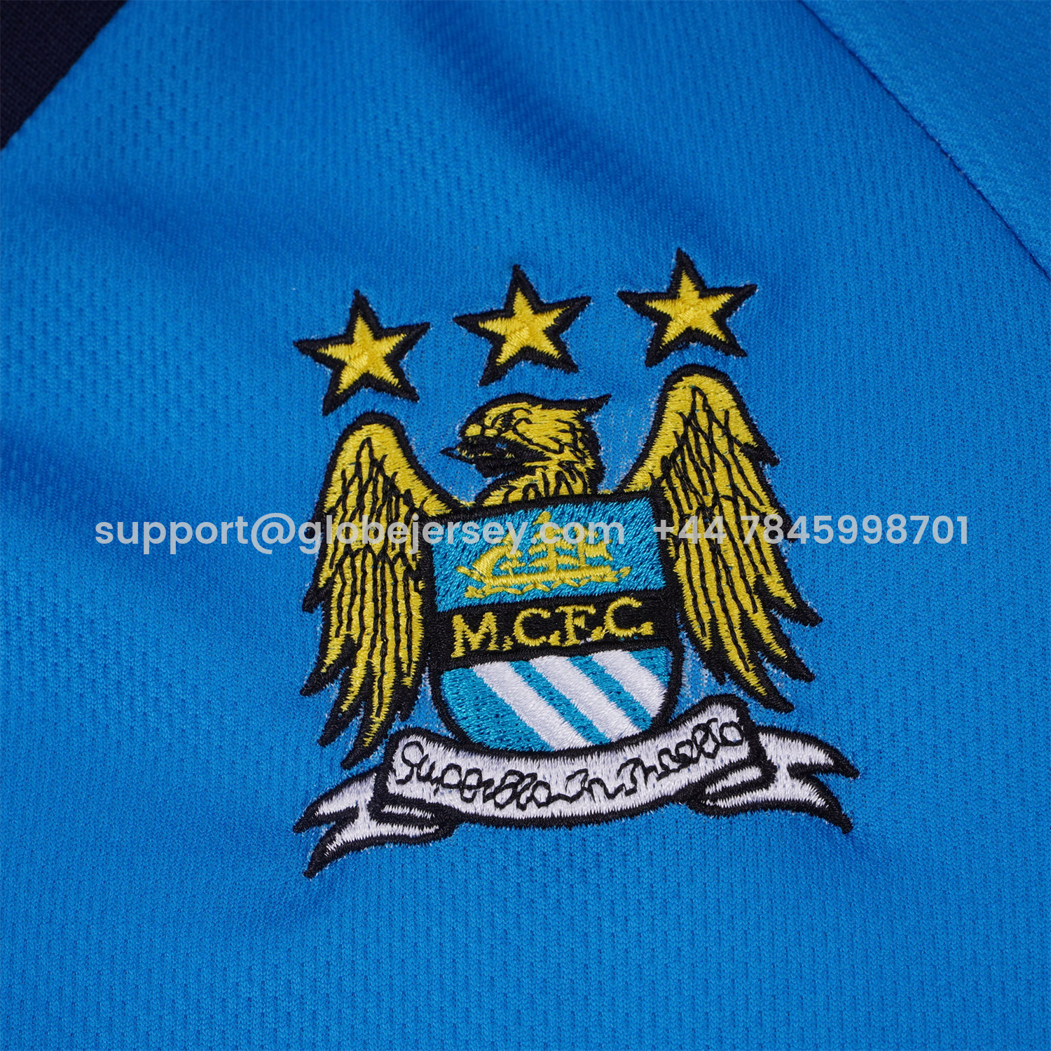 GlobeJersey-Retro Manchester City 1997-98 Home Kids Kit