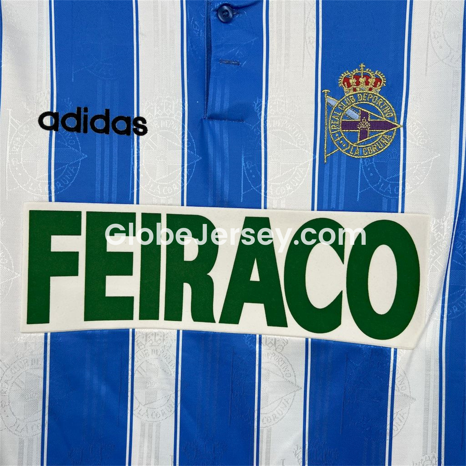 GlobeJersey-Retro Deportivo de La Coruña 1997-98 Home Jersey