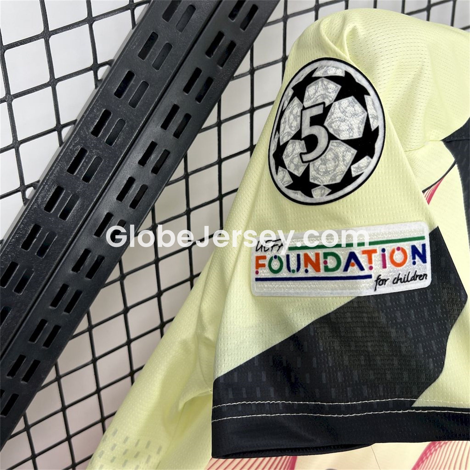 GlobeJersey-Barcelona 25-26 T90 Red Lines Yellow Special Jersey - Fans Version