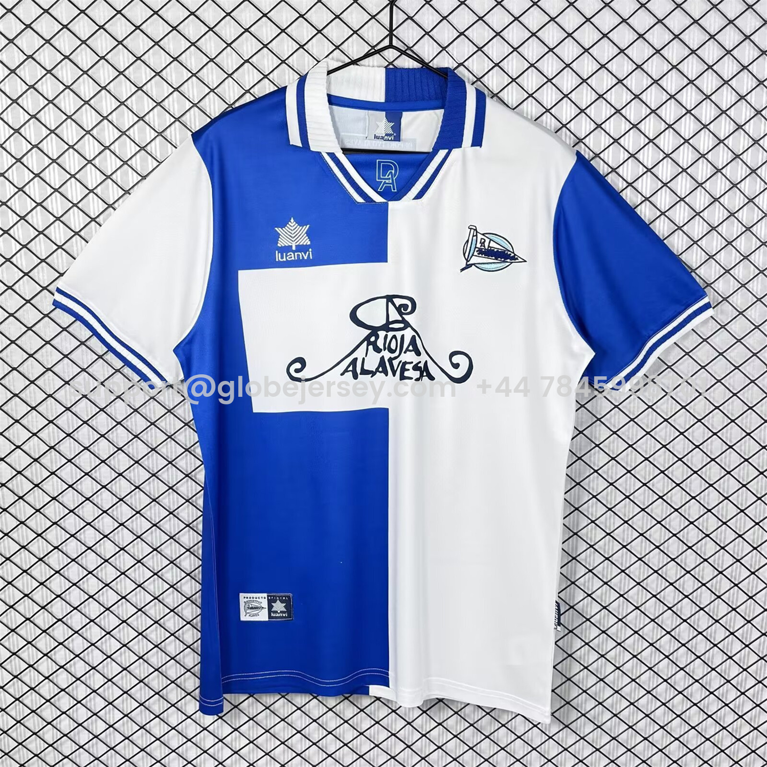 GlobeJersey-Retro Deportivo Alavés 2000-01 Home Jersey