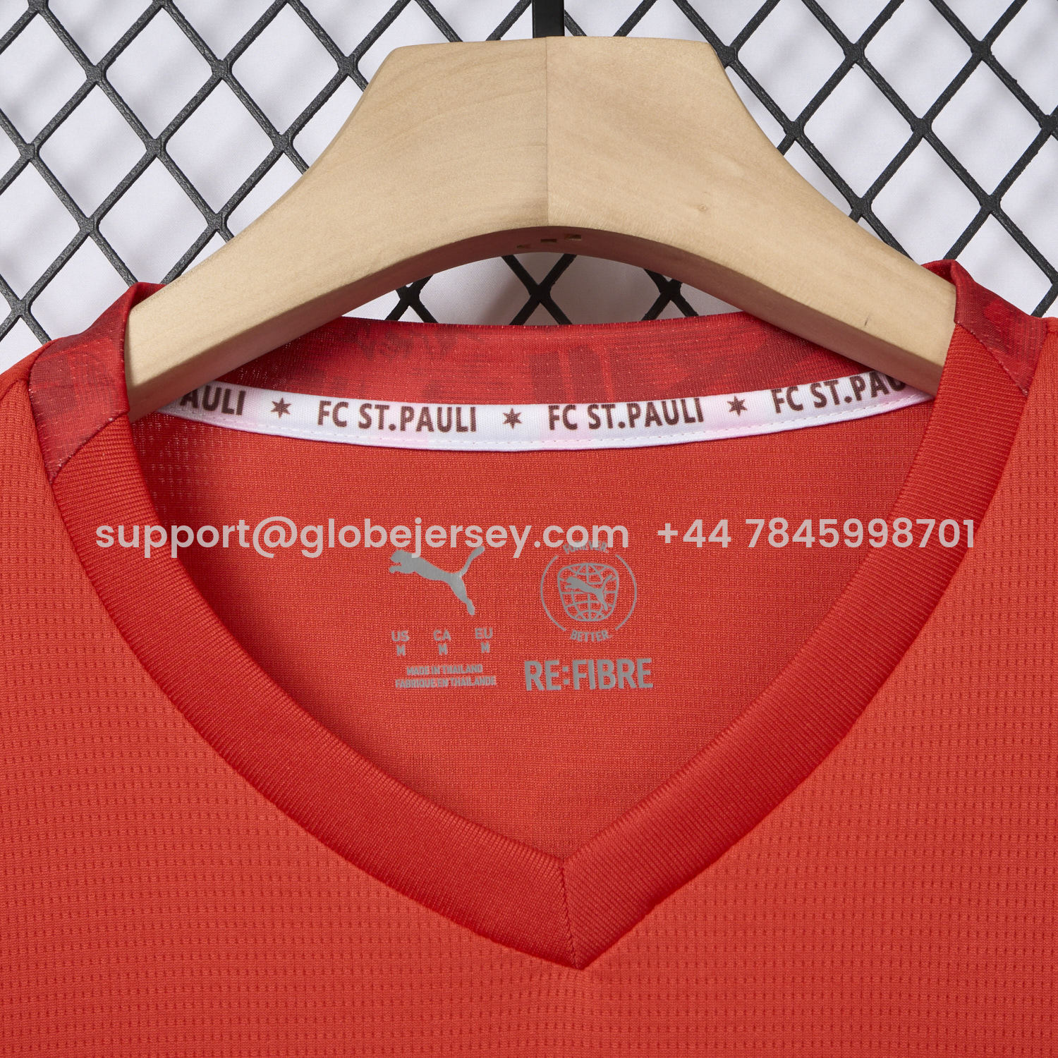GlobeJersey-St. Pauli 25-26 Fourth Red Jersey - Fans Version