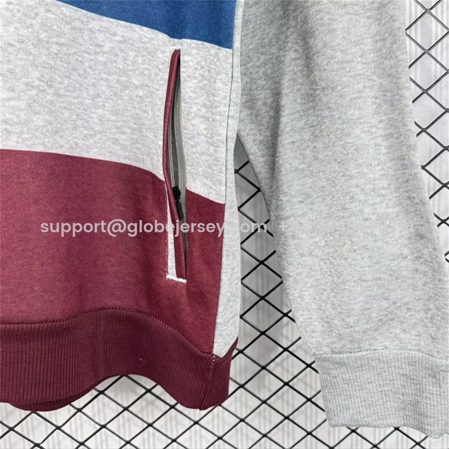 GlobeJersey-Retro Bayern Munich 2014-15 Grey Unisex Pullover Hoodie