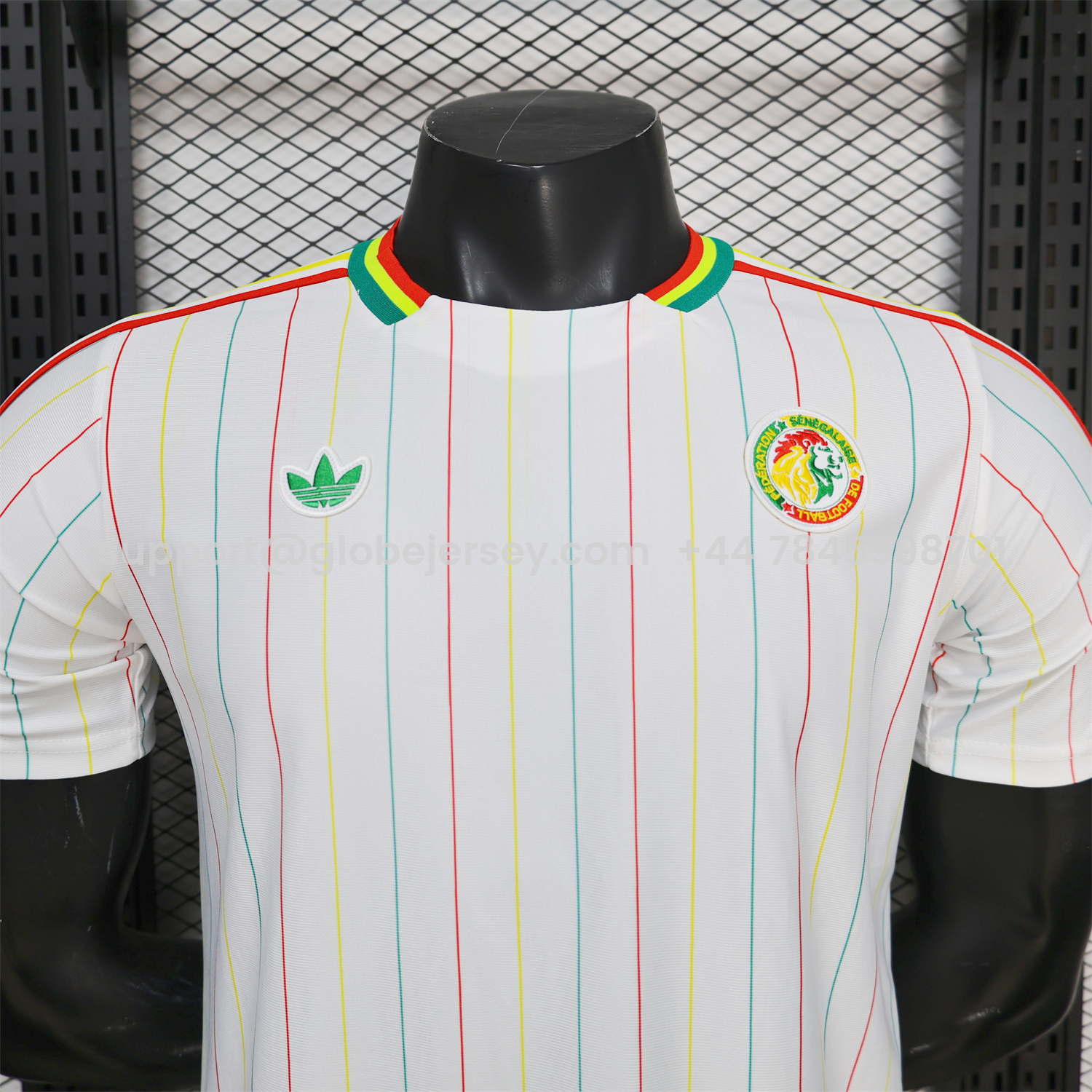 GlobeJersey-Senegal 2026 Terrace Icon Retro Casual Style White Jersey - Player Version