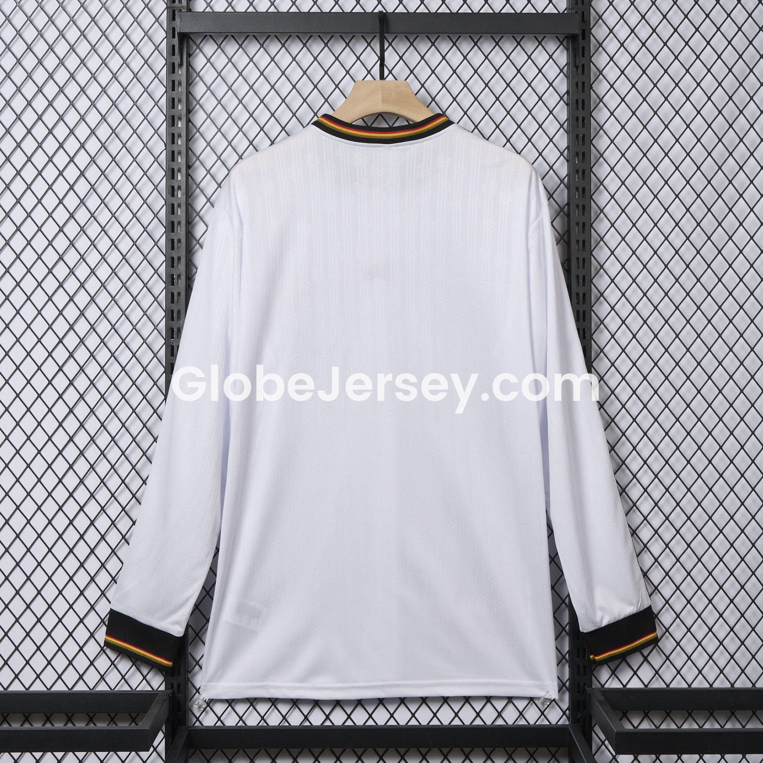 GlobeJersey-Retro Germany 1996 Home Long Sleeves Jersey