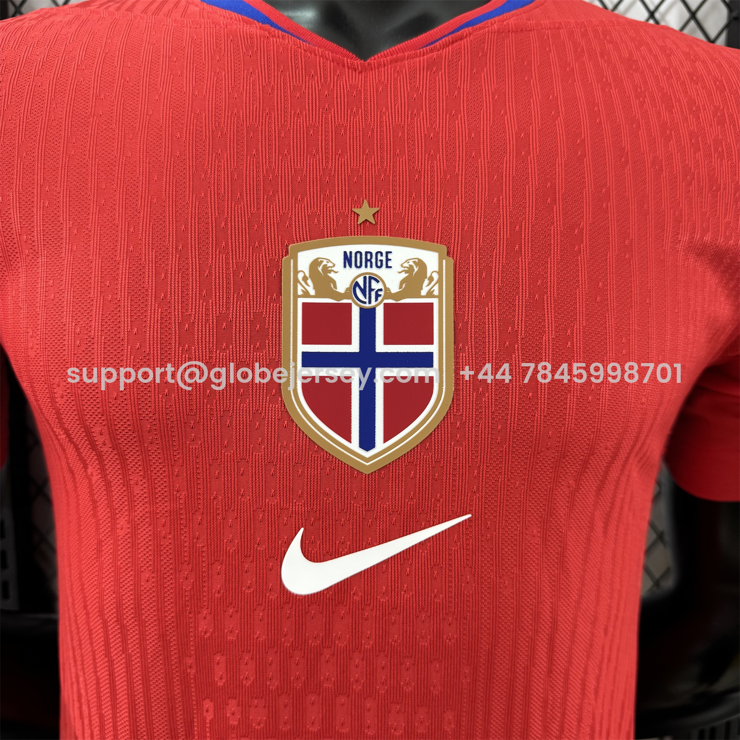 GlobeJersey-Norway 25-26 Home Women's Team Home Jersey - Men's Player Version