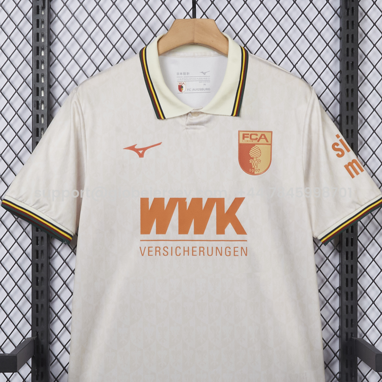 GlobeJersey-Augsburg 25-26 Pale Yellow Special Jersey - Fans Version