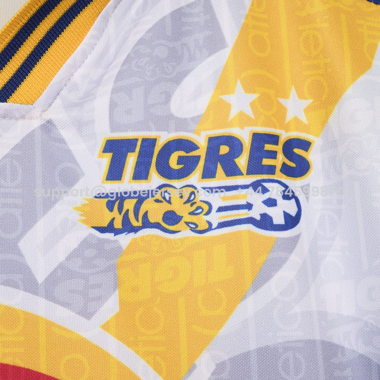 GlobeJersey-Retro Tigres UANL 1997-98 Away White Jersey