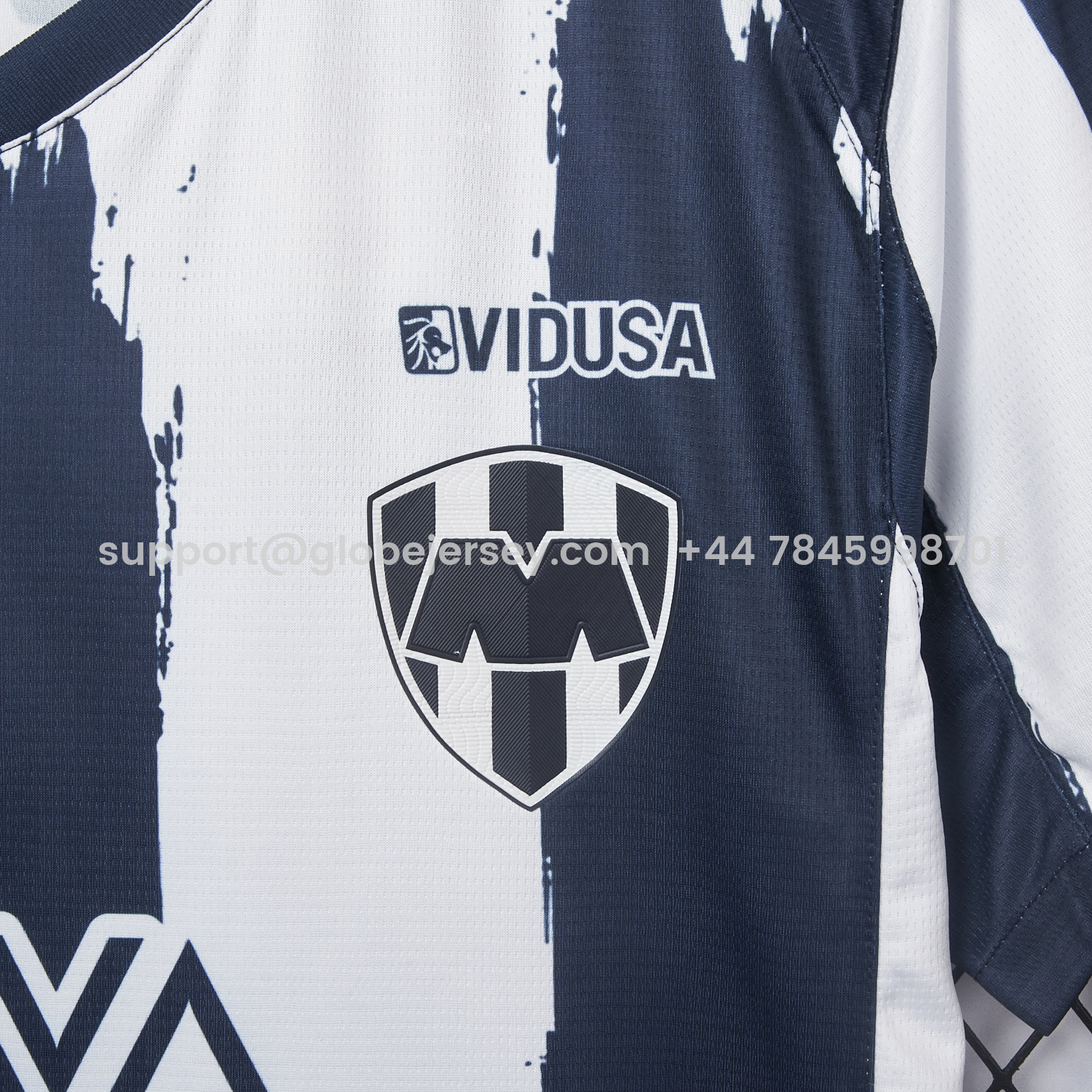 GlobeJersey-Rayados Monterrey 25-26 Home Stripes Jersey - Fans Version