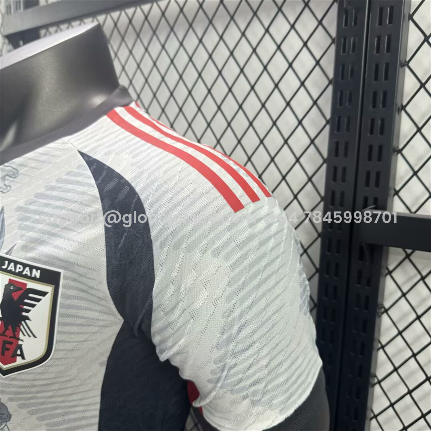 GlobeJersey-Japan 25-26 Dragon Ball Goku Sketch White & Red Special Jersey - Player Version