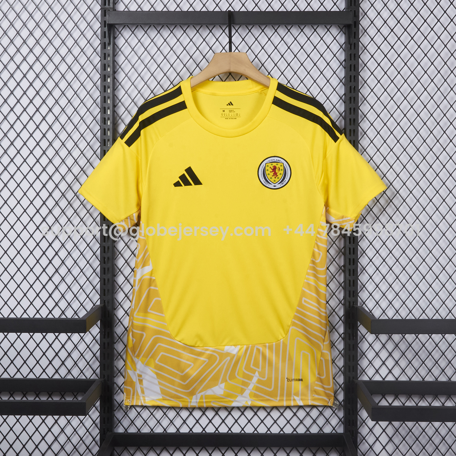 GlobeJersey-S-c-o.t l.a-n.d 2026 Yellow Goalkeeper Jersey - Fans Version