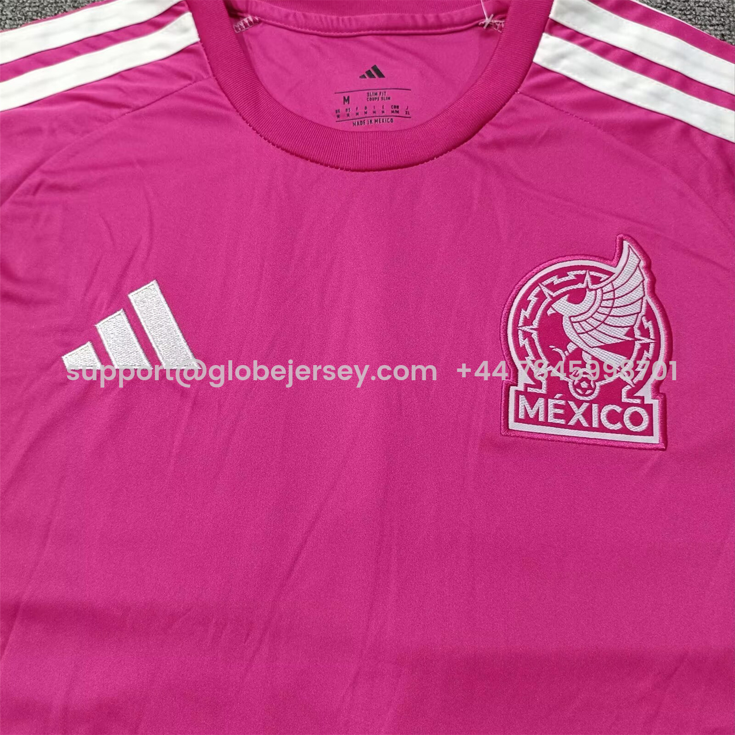 GlobeJersey-Mexico 2026 Goalkeeper Pink Jersey - Fans Version