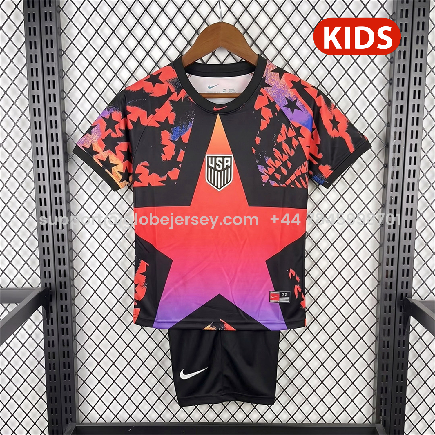 GlobeJersey-United States USA 2026 Hollywood Goalkeeper Special Kids Kit