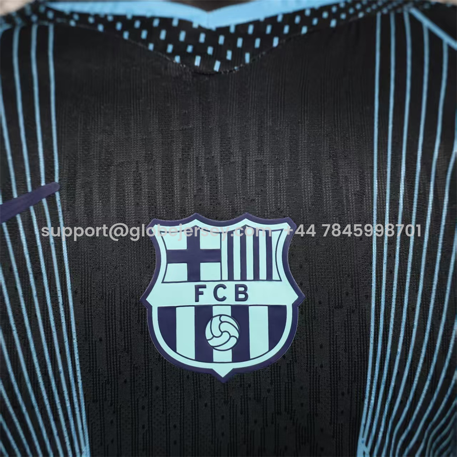 GlobeJersey-Barcelona 25-26 T90 Black Special Jersey - Player Version