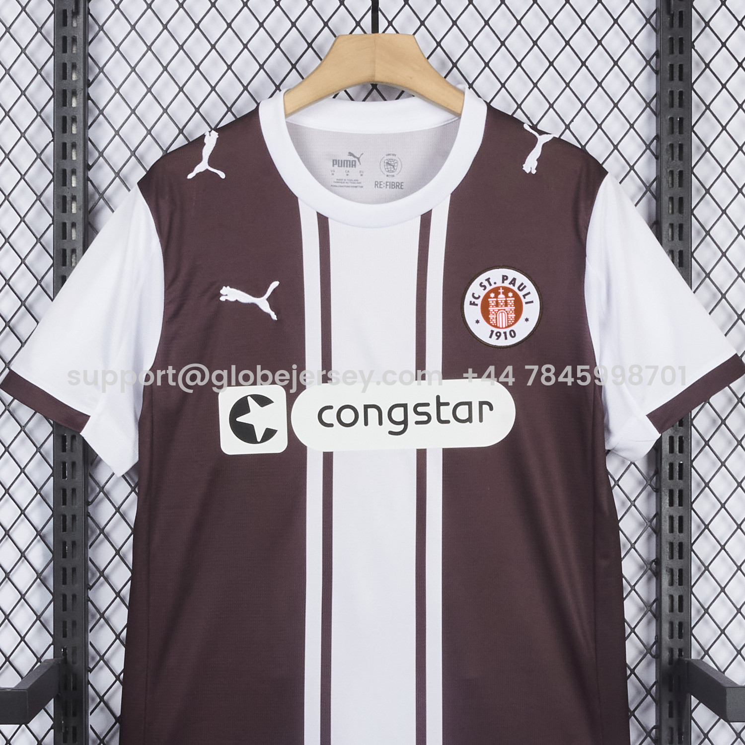 GlobeJersey-St. Pauli 25-26 Classic 1970s Design Special Jersey - Fans Version