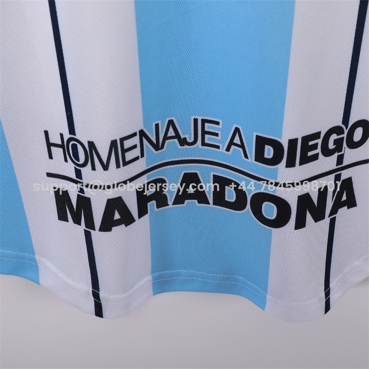 GlobeJersey-Retro Argentina 2001 Home Maradona Commemorative Jersey