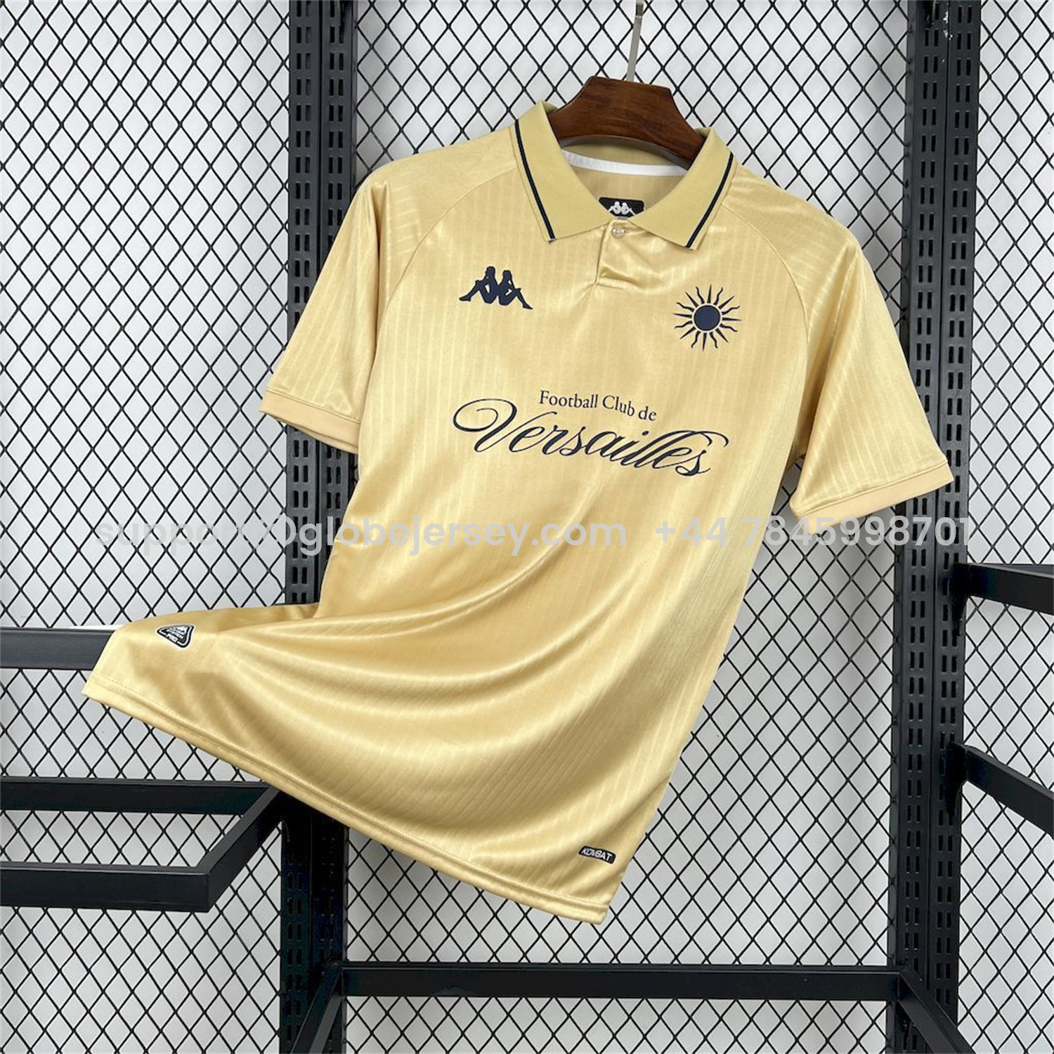 GlobeJersey-FC Versailles 25-26 Gold L'Élégant Special Jersey - Fans Version