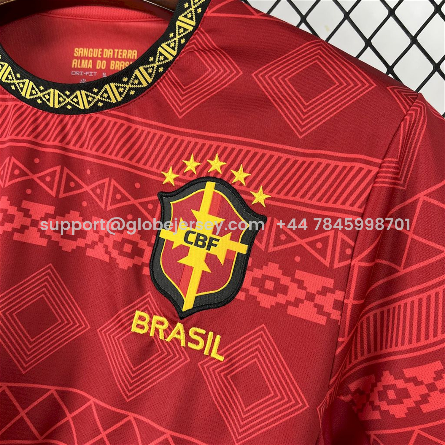 GlobeJersey-Brazil 25-26 Jordan Red Special Edition Jersey - Fans Version