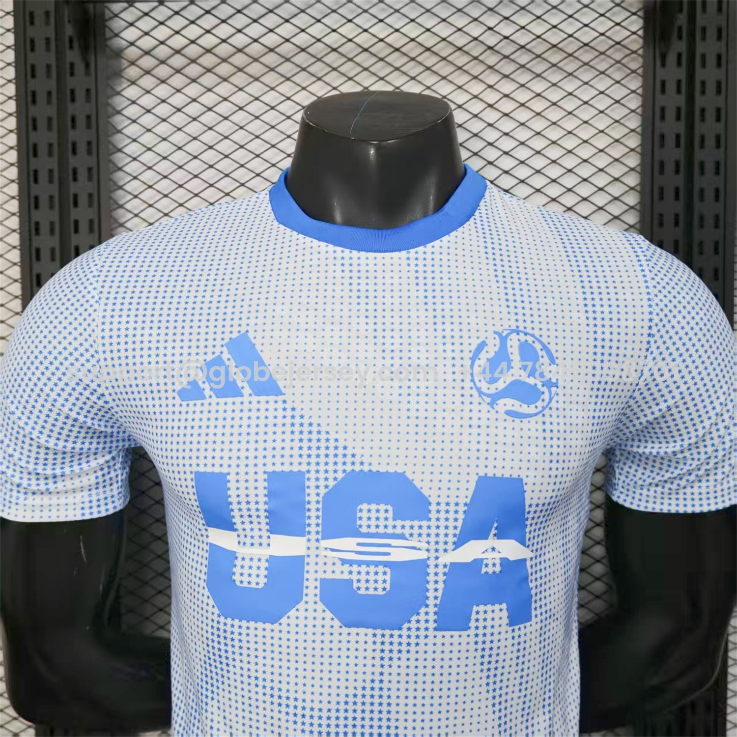 GlobeJersey-United States USA 25-26 World Cup Promotion Blue Jersey - Player Version