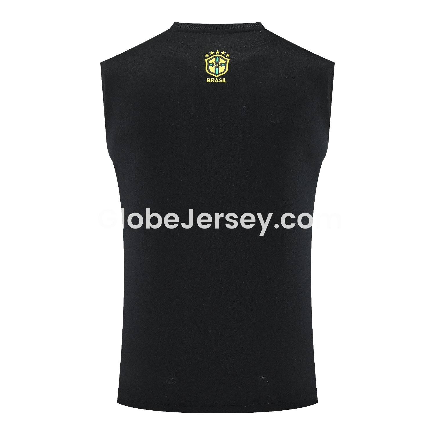 GlobeJersey-Brazil 25-26 Gray Jesus Statue Vest Training Set - Gray Vest & Black Shorts