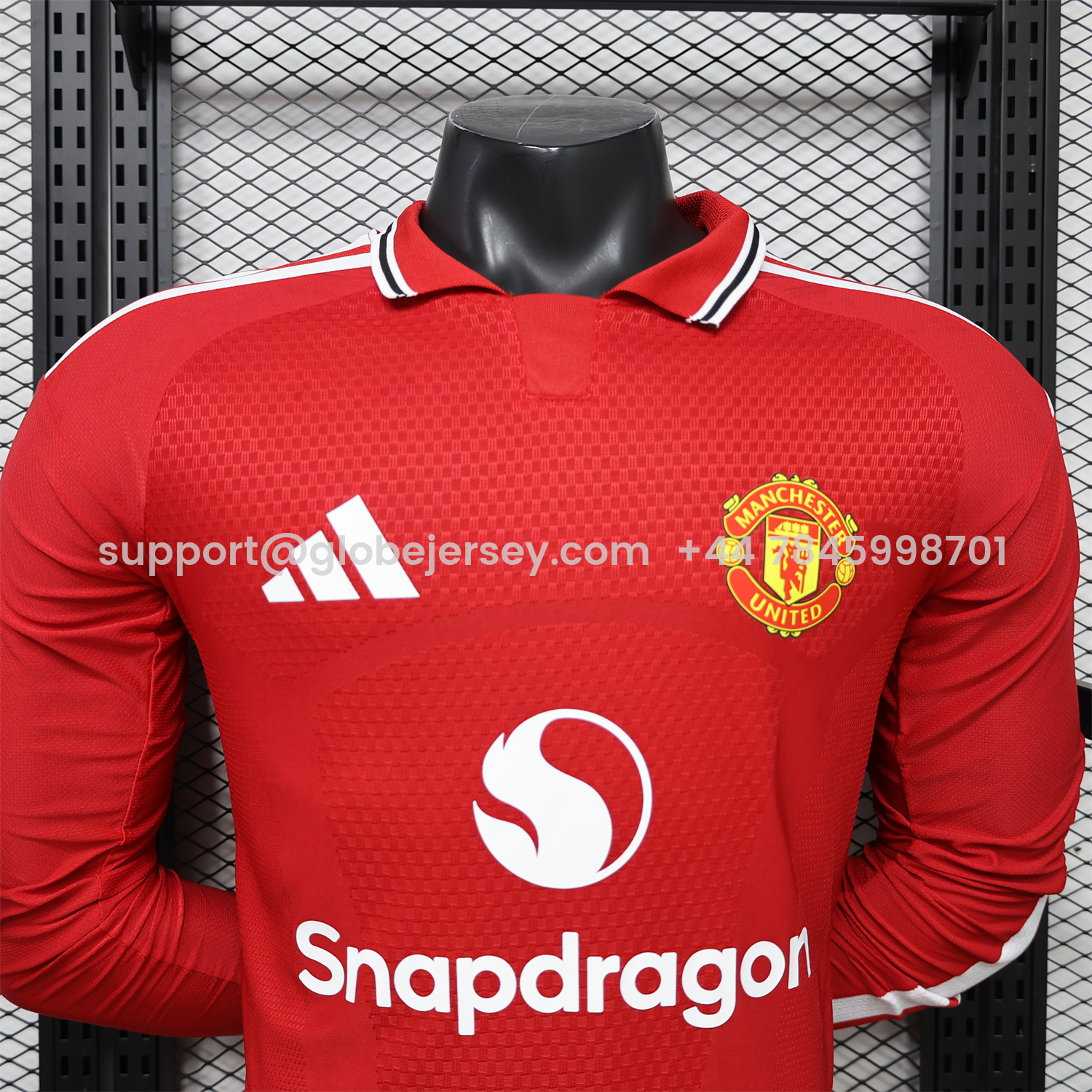 GlobeJersey-Manchester United 26-27 Home Long Sleeves Jersey - Player Version