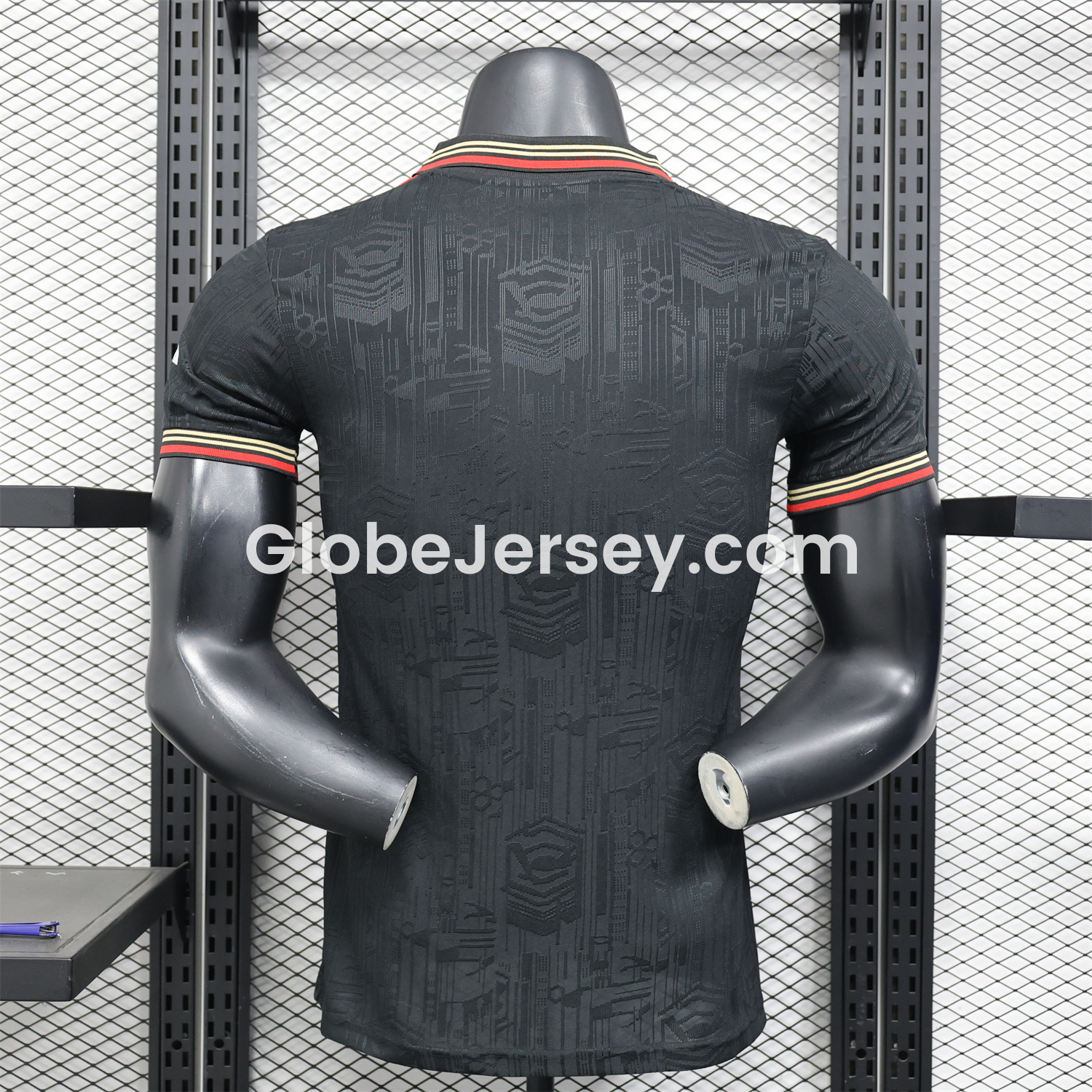 GlobeJersey-Arsenal 25-26 Black POLO Throwback Trefoil Jersey - Player Version