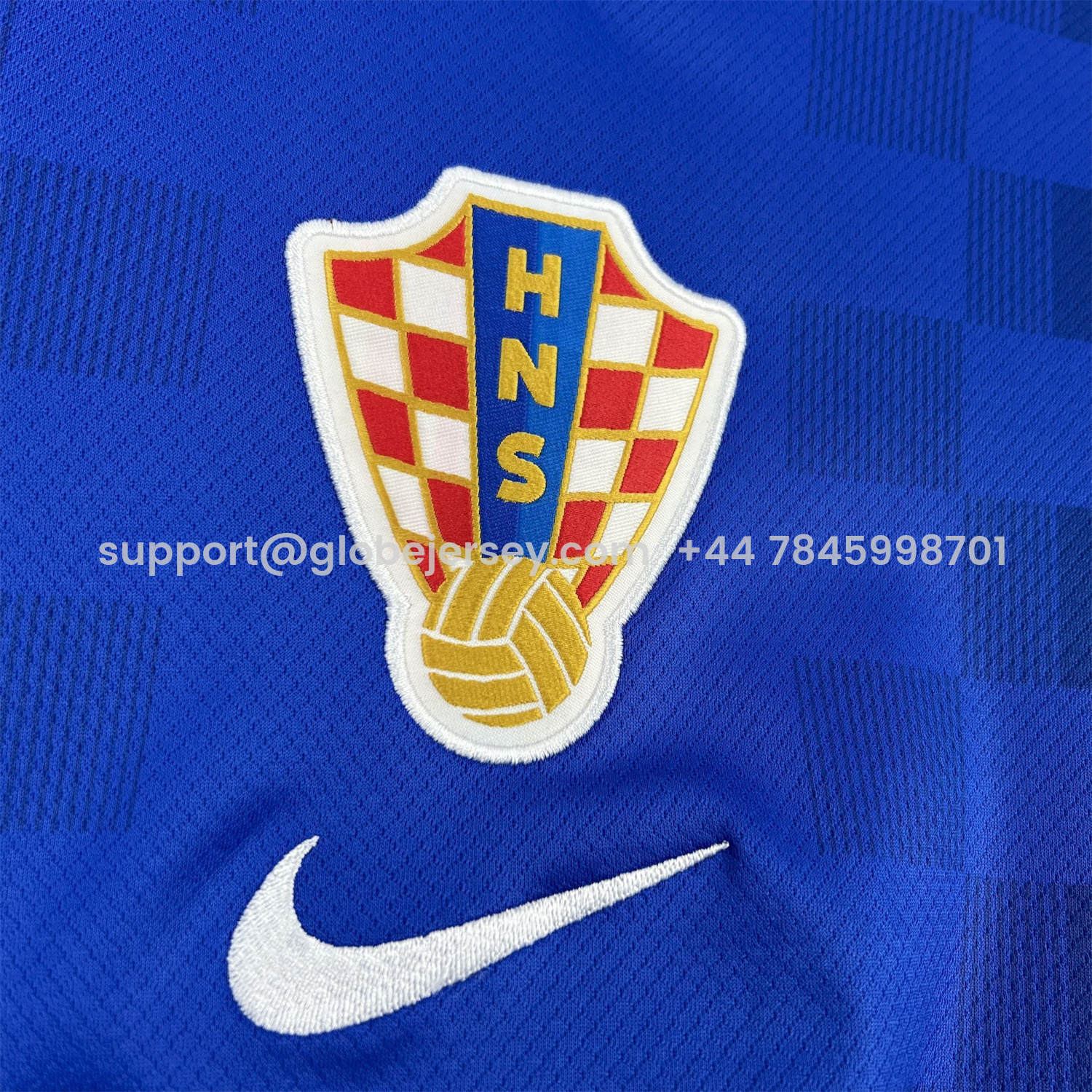 GlobeJersey-Croatia 2026 Away Blue Jersey - Fans Version