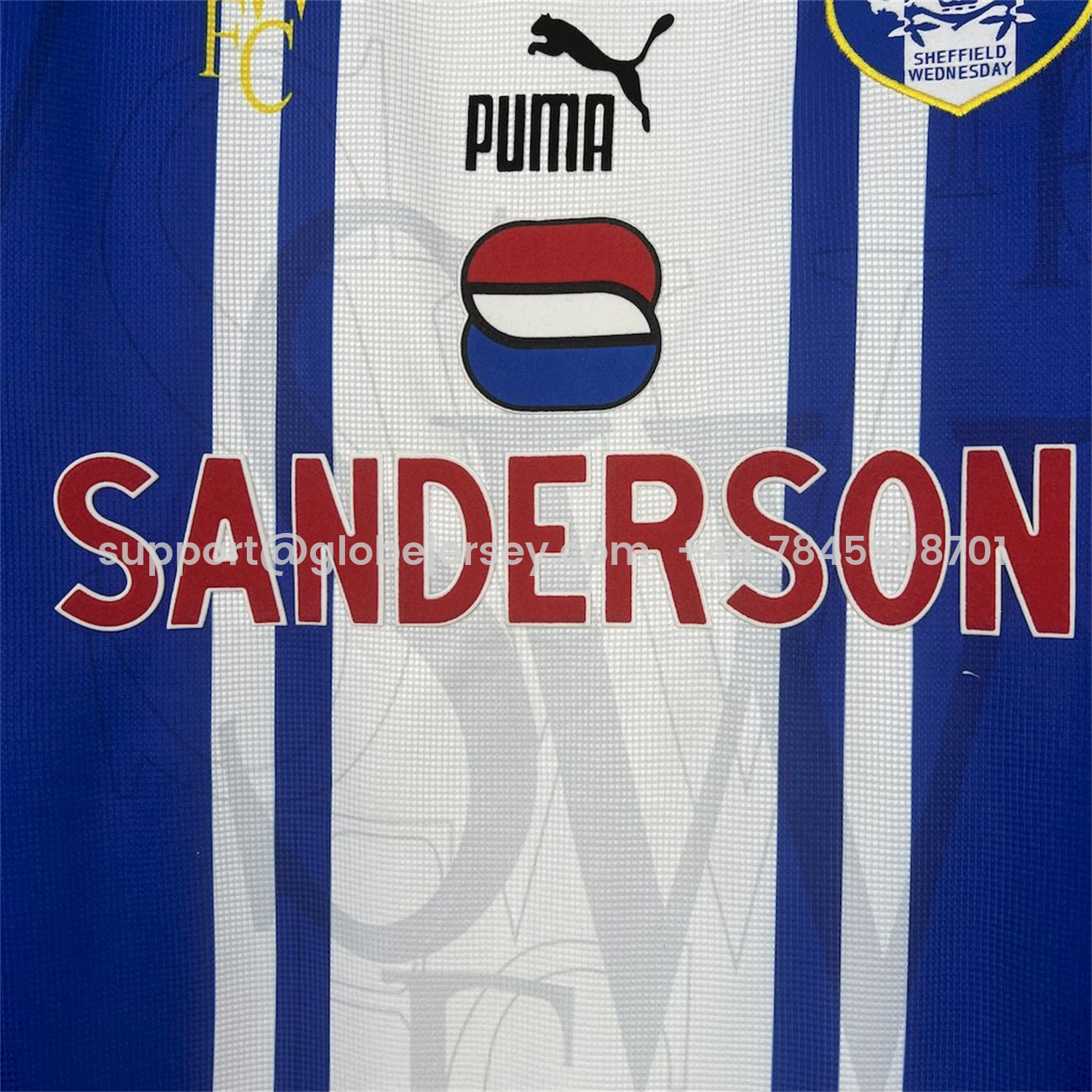 GlobeJersey-Retro Sheffield Wednesday 1996-97 Home Jersey
