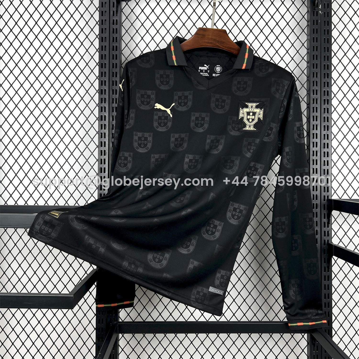 GlobeJersey-Portugal 2026 Away Long Sleeves Jersey - Fans Version