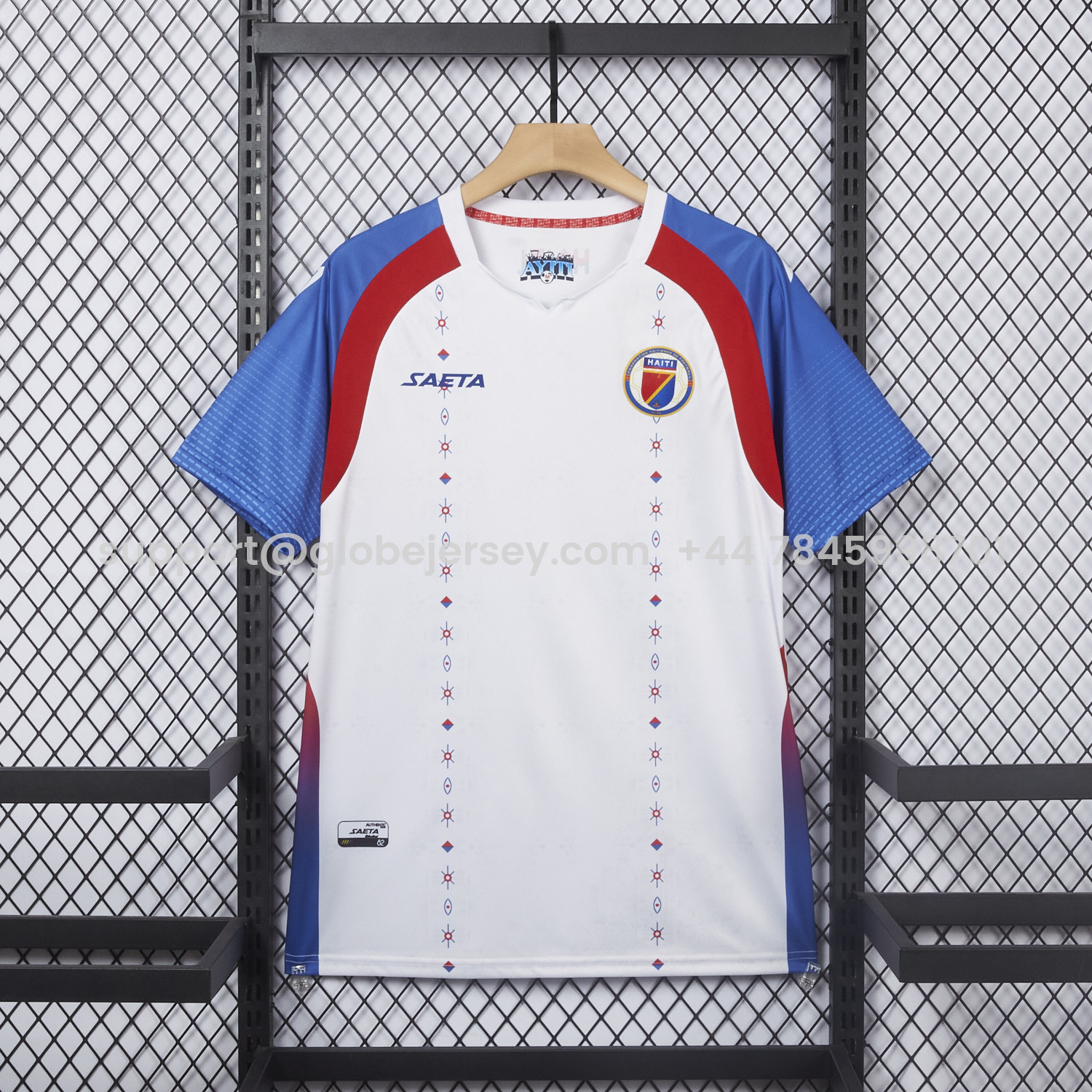 GlobeJersey-Haiti 2026 Away White Jersey - Fans Version