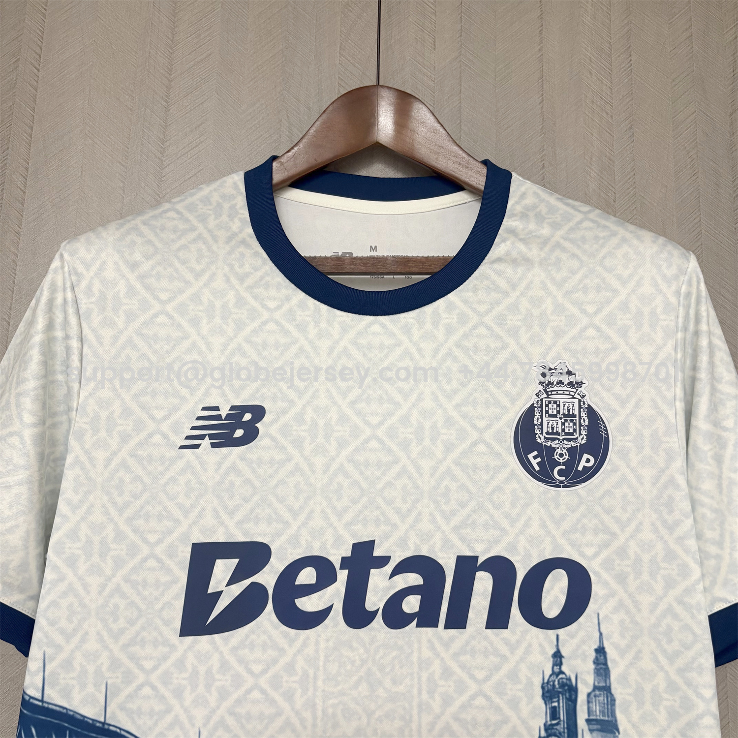 GlobeJersey-Porto 25-26 Ponte Maria Pia And Clérigos Church Jersey - Fans Version