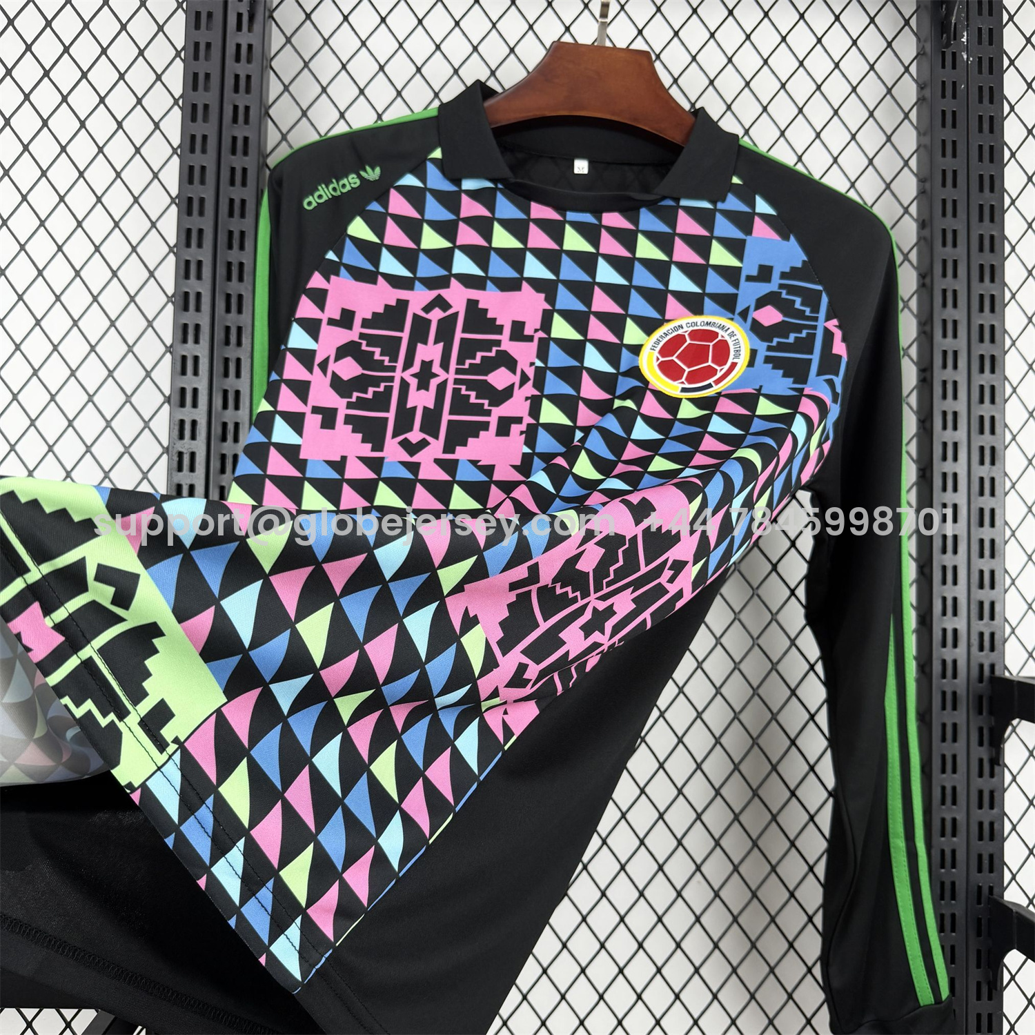 GlobeJersey-Retro Colombia 1990 Goalkeeper Long Sleeves Jersey - Fans Version