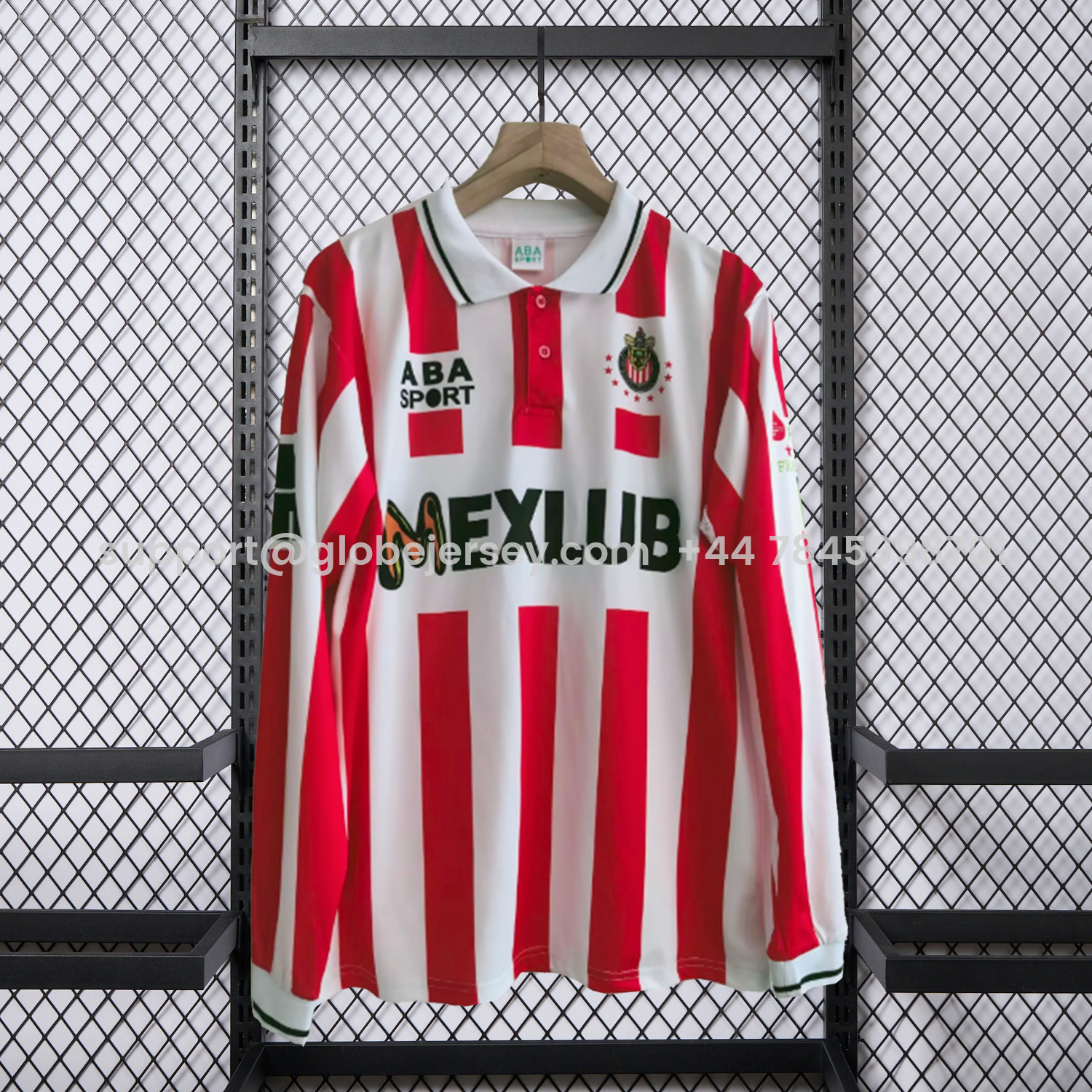 GlobeJersey-Retro Chivas de Guadalajara 1997-98 Home Long Sleeves Jersey