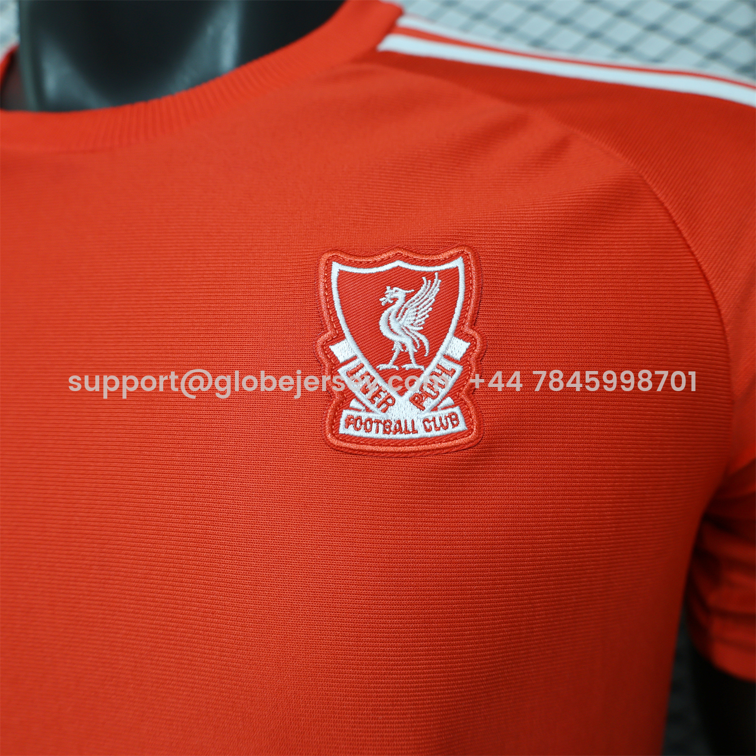 GlobeJersey-Liver.pool 25-26 Terrace Icon Retro Casual Style Red Jersey - Player Version
