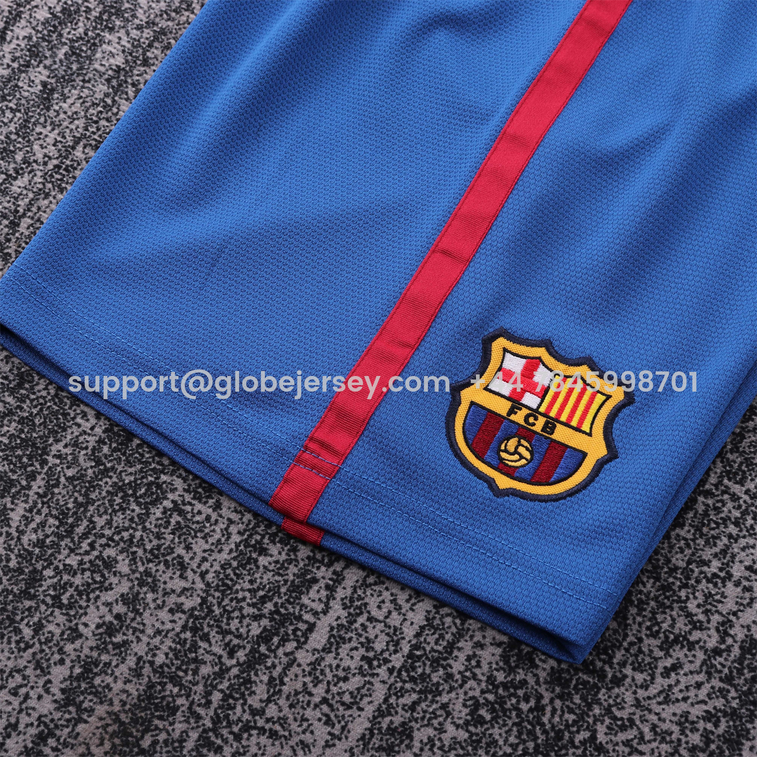 GlobeJersey-Retro Barcelona 2006-07 Home Kids Kit